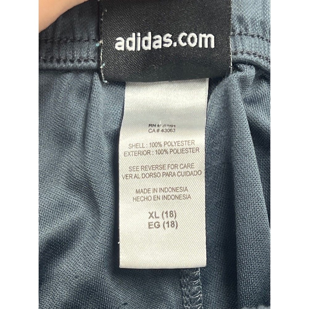 Adidas Athletic Shorts‎ Boys XL 18 Gray Climalite 3-Stripe Basketball Activewear - Picture 7 of 11